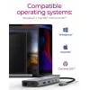 ICY BOX IB-DK4061-CPD Ενσύρματο USB 3.2 Gen 1 (3.1 Gen 1) Type-C γκρι