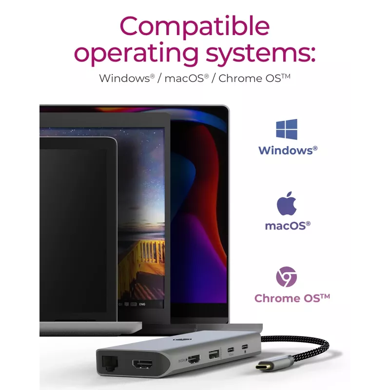 ICY BOX IB-DK4061-CPD Ενσύρματο USB 3.2 Gen 1 (3.1 Gen 1) Type-C γκρι