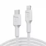 Green Cell PowerStream KABGC07W καλώδιο USB-C σε Lightning, MFi, Power Delivery, 1 m, 29 W, λευκό