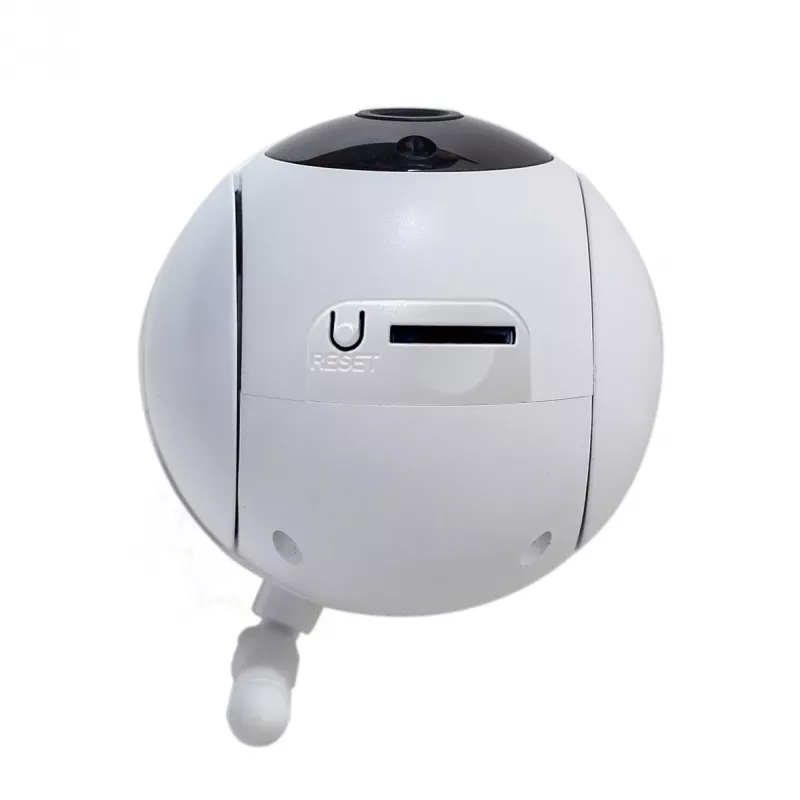 Gembird TSL-CAM-WRHD-02 έξυπνη περιστρεφόμενη κάμερα Wi-Fi εσωτερικού χώρου, Full HD 1080p, Tuya, περιστροφή 355°, λευκή