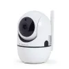 Gembird TSL-CAM-WRHD-02 έξυπνη περιστρεφόμενη κάμερα Wi-Fi εσωτερικού χώρου, Full HD 1080p, Tuya, περιστροφή 355°, λευκή