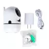 Gembird TSL-CAM-WRHD-02 έξυπνη περιστρεφόμενη κάμερα Wi-Fi εσωτερικού χώρου, Full HD 1080p, Tuya, περιστροφή 355°, λευκή