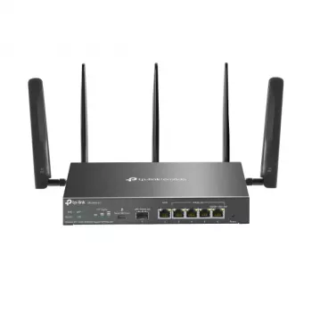 TP-Link Omada 4G+ Cat6 AX3000 Gigabit VPN Router, Wi-Fi 6 (802.11ax), Dual-Band (2,4 GHz / 5 GHz), Ethernet LAN, 4G, μαύρο, επιτραπέζιος/επίτοιχος router