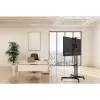 Techly ICA-TR216T κινητή βάση τηλεόρασης με ροδάκια για οθόνες 37–70 ιντσών (έως 177,8 cm), έως 50 kg, 2 ράφια, μαύρη