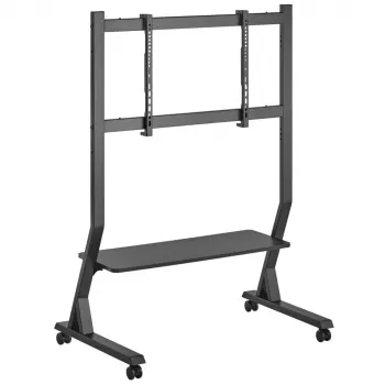 Βάση δαπέδου TECHLY 366983 για τηλεοράσεις 45–90 inch, μαύρη, χάλυβας, ύψος 1026–1126 mm, max. VESA 800x400, φορτίο 60 kg
