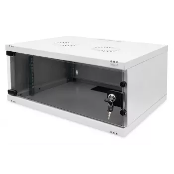 DIGITUS 4U Ερμάριο τοίχου - SOHO μη συναρμολογημένο 241x540x400mm πόρτα από γυαλί γκρι