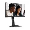 AOC 22E2UMF οθόνη VA 21,5 ιντσών (54,6 cm), 1920 x 1080 Full HD, 75 Hz, 4 ms, HDMI, DisplayPort, VGA, USB hub, ηχεία, pivot, ρυθμιζόμενο ύψος, μαύρη