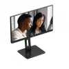 AOC 22E2UMF οθόνη VA 21,5 ιντσών (54,6 cm), 1920 x 1080 Full HD, 75 Hz, 4 ms, HDMI, DisplayPort, VGA, USB hub, ηχεία, pivot, ρυθμιζόμενο ύψος, μαύρη