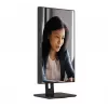 AOC 22E2UMF οθόνη VA 21,5 ιντσών (54,6 cm), 1920 x 1080 Full HD, 75 Hz, 4 ms, HDMI, DisplayPort, VGA, USB hub, ηχεία, pivot, ρυθμιζόμενο ύψος, μαύρη