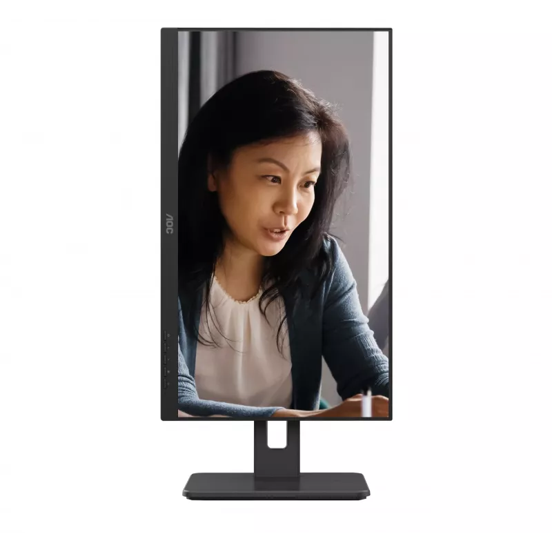 AOC 22E2UMF οθόνη VA 21,5 ιντσών (54,6 cm), 1920 x 1080 Full HD, 75 Hz, 4 ms, HDMI, DisplayPort, VGA, USB hub, ηχεία, pivot, ρυθμιζόμενο ύψος, μαύρη