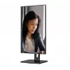 AOC 22E2UMF οθόνη VA 21,5 ιντσών (54,6 cm), 1920 x 1080 Full HD, 75 Hz, 4 ms, HDMI, DisplayPort, VGA, USB hub, ηχεία, pivot, ρυθμιζόμενο ύψος, μαύρη
