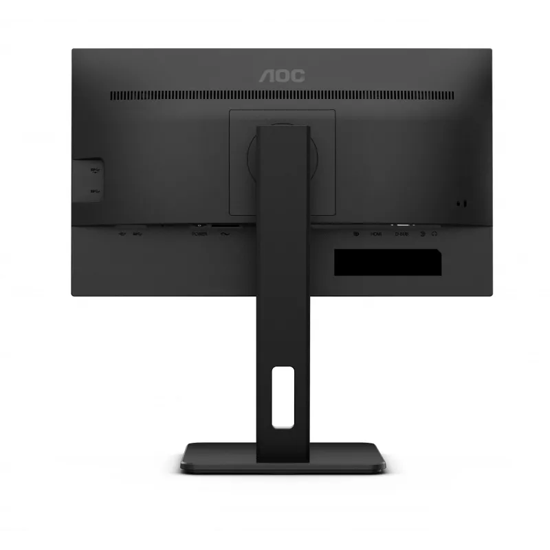 AOC 22E2UMF οθόνη VA 21,5 ιντσών (54,6 cm), 1920 x 1080 Full HD, 75 Hz, 4 ms, HDMI, DisplayPort, VGA, USB hub, ηχεία, pivot, ρυθμιζόμενο ύψος, μαύρη