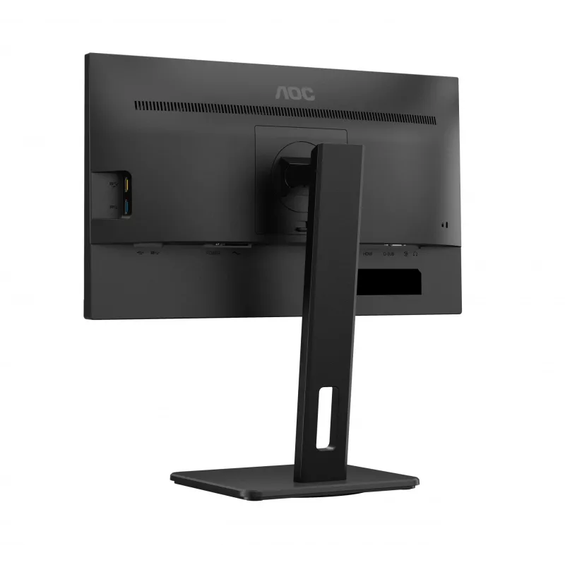 AOC 22E2UMF οθόνη VA 21,5 ιντσών (54,6 cm), 1920 x 1080 Full HD, 75 Hz, 4 ms, HDMI, DisplayPort, VGA, USB hub, ηχεία, pivot, ρυθμιζόμενο ύψος, μαύρη