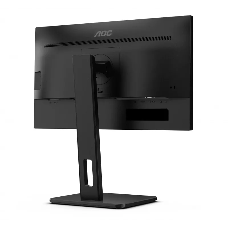 AOC 22E2UMF οθόνη VA 21,5 ιντσών (54,6 cm), 1920 x 1080 Full HD, 75 Hz, 4 ms, HDMI, DisplayPort, VGA, USB hub, ηχεία, pivot, ρυθμιζόμενο ύψος, μαύρη