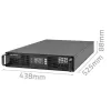 Rack UPS QOLTEC 52286 2 kVA (2000 W) συντελεστής ισχύος 1,0, τοποθέτηση σε rack