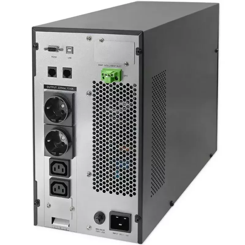 Αδιάλειπτη παροχή ισχύος QOLTEC 52282 3kVA Line-Interactive με οθόνη LCD