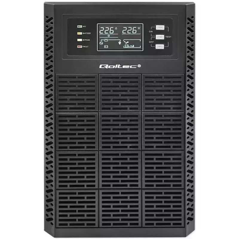 Αδιάλειπτη παροχή ισχύος QOLTEC 52282 3kVA Line-Interactive με οθόνη LCD