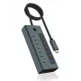 ICY BOX IB-HUB1457-C31 USB 3.2 Gen 1 (3.1 Gen 1) Type-C 10000 Mbit/s Μπλε, Γκρι