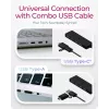 ICY BOX IB-HUB1424-C3 USB 3.2 Gen 1 (3.1 Gen 1) Type-A + Type-C 5000 Mbit/s Μαύρο
