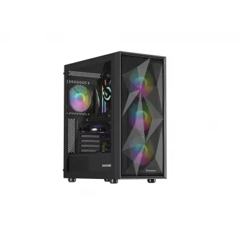 GENESIS Diaxid 605 ARGB Midi Tower Μαύρο