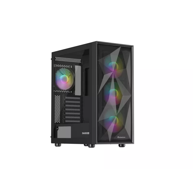 GENESIS Diaxid 605 ARGB Midi Tower Μαύρο