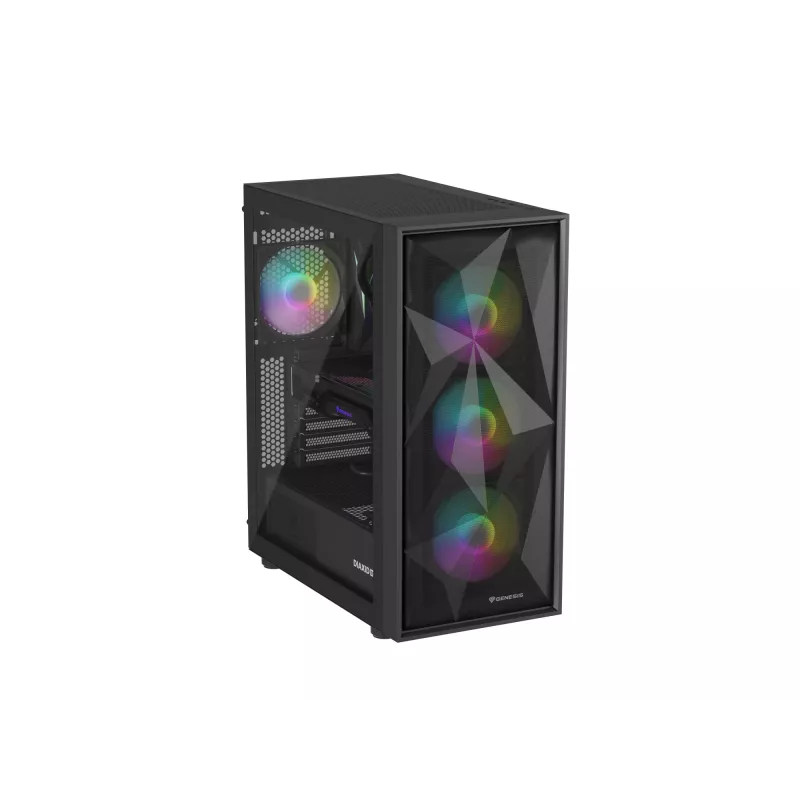 GENESIS Diaxid 605 ARGB Midi Tower Μαύρο