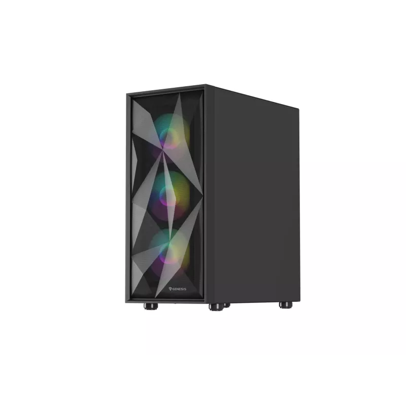 GENESIS Diaxid 605 ARGB Midi Tower Μαύρο