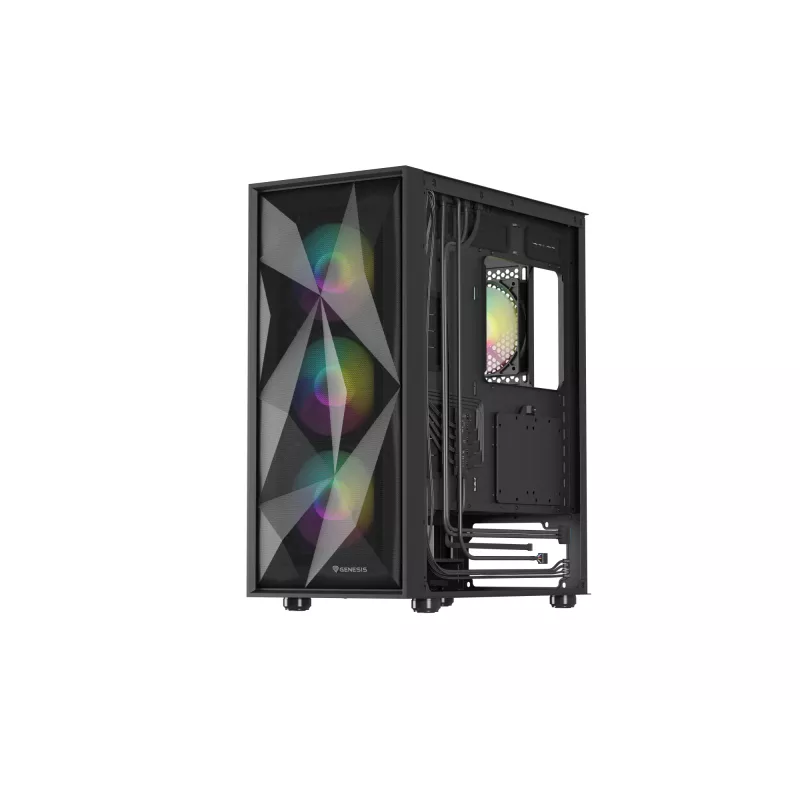 GENESIS Diaxid 605 ARGB Midi Tower Μαύρο