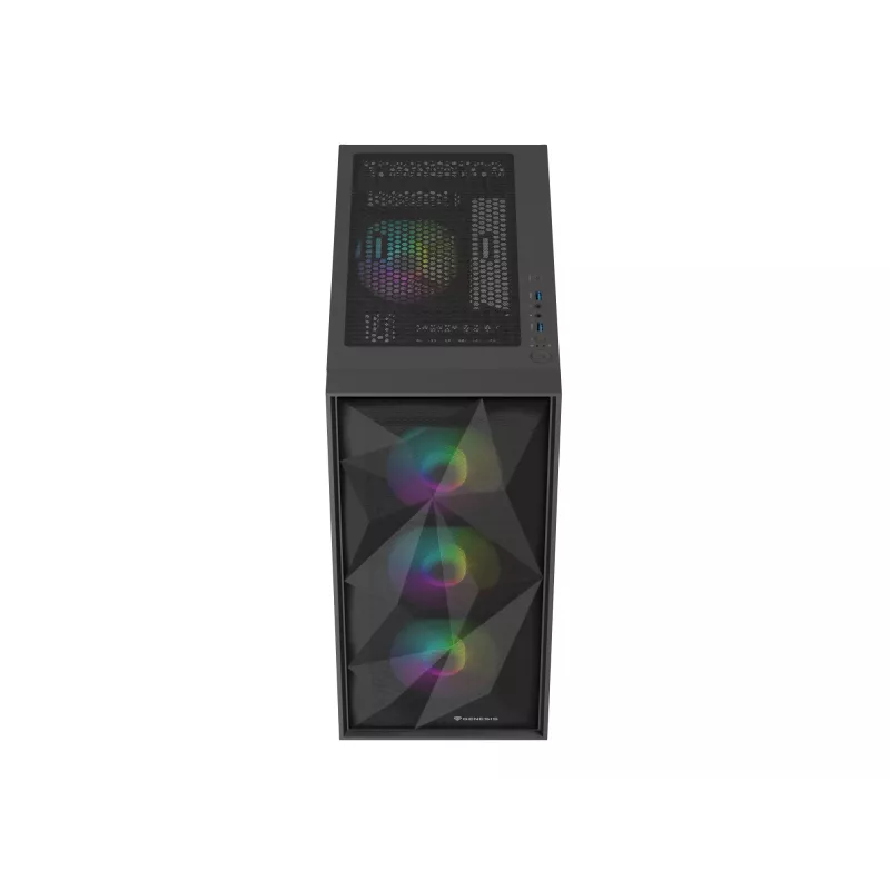 GENESIS Diaxid 605 ARGB Midi Tower Μαύρο