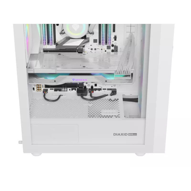 GENESIS Diaxid 605 ARGB Midi Tower Λευκό