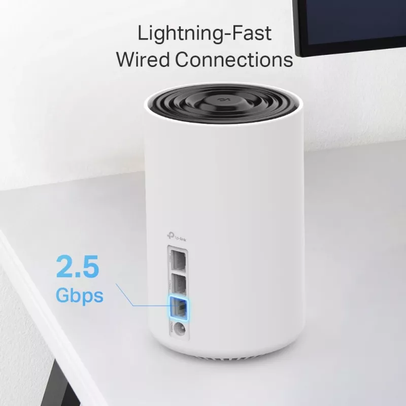 TP-Link AXE5400 Whole Home Mesh Wi-Fi 6E System (Tri-Band), λευκό, DECO XE75 PRO (3-PACK)
