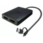 i-tec USB-A/USB-C Dual 4K/60 Hz DisplayPort προσαρμογέας βίντεο, 0,27 m, USB Type-A/USB Type-C, 2 x DisplayPort, αρσενικό, θηλυκό, 3840 x 2160 pixel