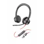 HP Poly Blackwire 8225 στερεοφωνικό USB-C headset +προσαρμογέας USB-C/A