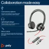 HP Poly Blackwire 8225 στερεοφωνικό USB-C headset +προσαρμογέας USB-C/A