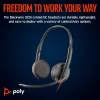 HP Poly Blackwire 3225 στερεοφωνικό USB-C headset +βύσμα 3,5 mm +προσαρμογέας USB-C/A