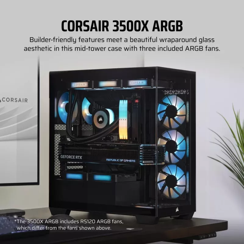 CORSAIR κουτί PC – 3500X ARGB Mid-Tower