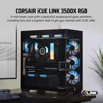 CORSAIR κουτί PC - iCUE LINK 3500X RGB Mid-Tower