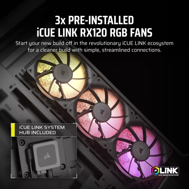 CORSAIR κουτί PC - iCUE LINK 3500X RGB Mid-Tower