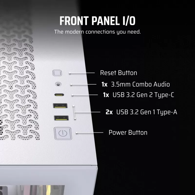 CORSAIR κουτί PC - Icue Link 3500x RGB Mid-tower - λευκό
