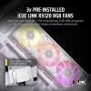 CORSAIR κουτί PC - Icue Link 3500x RGB Mid-tower - λευκό