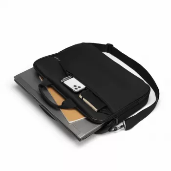 DICOTA Top Traveller One – τσάντα notebook 13-14.1 ιντσών – μαύρο / 300d ανακυκλωμένο PET-πολυεστέρας