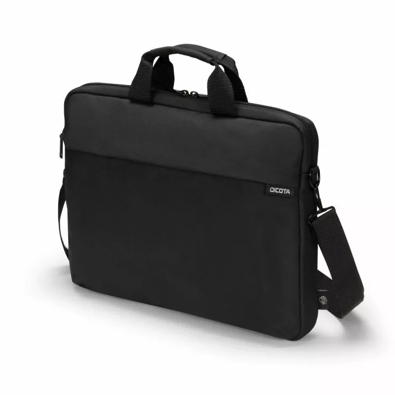 DICOTA λεπτή θήκη Case One - θήκη notebook 14-16 ιντσών - μαύρο / 300d ανακυκλωμένο PET-πολυεστέρας