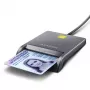 Αναγνώστης καρτών Smart/ID Axagon CRE-SM3T USB-A, επίπεδος, USB 2.0, 1,3 m, μαύρος, 56 g
