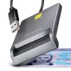 Αναγνώστης καρτών Smart/ID Axagon CRE-SM3T USB-A, επίπεδος, USB 2.0, 1,3 m, μαύρος, 56 g