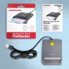 Αναγνώστης καρτών Smart/ID Axagon CRE-SM3T USB-A, επίπεδος, USB 2.0, 1,3 m, μαύρος, 56 g