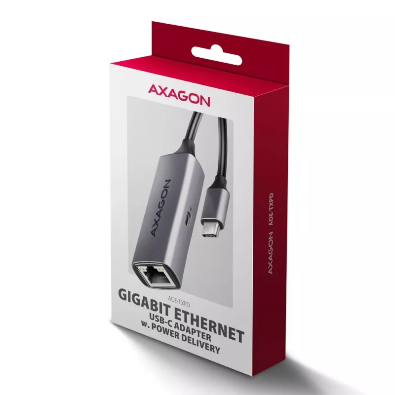 Προσαρμογέας Axagon ADE-TXPD USB-C Gigabit Ethernet με PD 100W