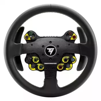 Thrustmaster Evo Racing 32R Leather Μαύρο, Κίτρινο Τιμόνι PC, PlayStation 4, PlayStation 5, Xbox, Xbox One