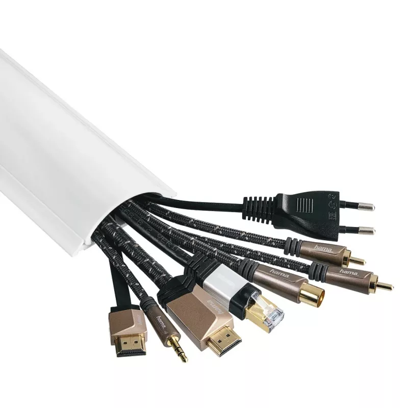 Hama 00220984 Κανάλι καλωδίων Universal Κανάλι καλωδίων Λευκό 1 τεμ.