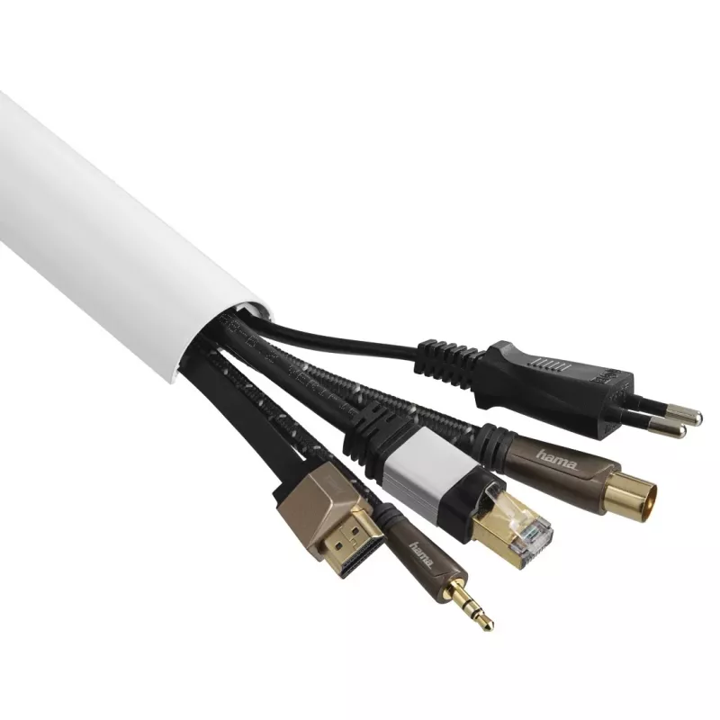 Hama 00220988 Οργανωτής καλωδίων Universal Κανάλι καλωδίων Λευκό 1 τεμ.