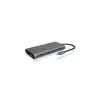 ICY BOX IB-DK4050-CPD ενσύρματο USB 3.2 Gen 1 (3.1 Gen 1) Type-C ανθρακί